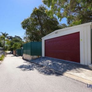 Rear lane and rear access.