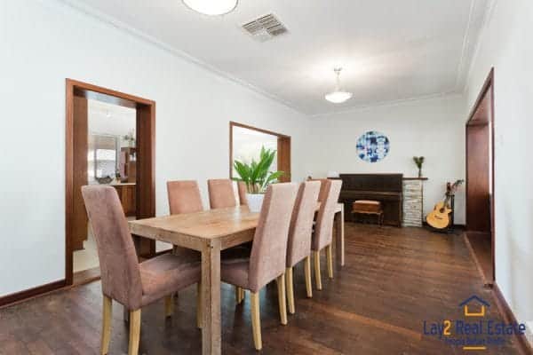 Dining Room at 21 Neville Street Bayswater WA