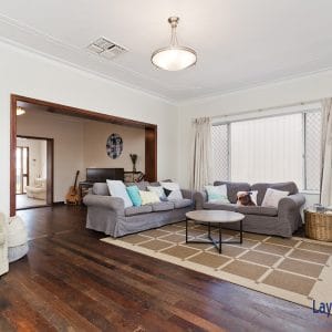 Lounge room to dining room view.