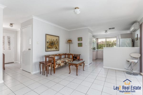 Open Area picture looking to the kitchen at 3-146 Shakspeare Avenue WA Yokine 6060 - for sale by Lay2 Real Estate - Openn Negotiation