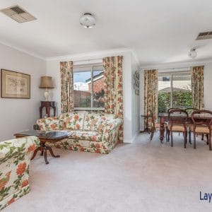 Living Room and dining area picture at 3-146 Shakespeare Avenue Yokine WA 6060.