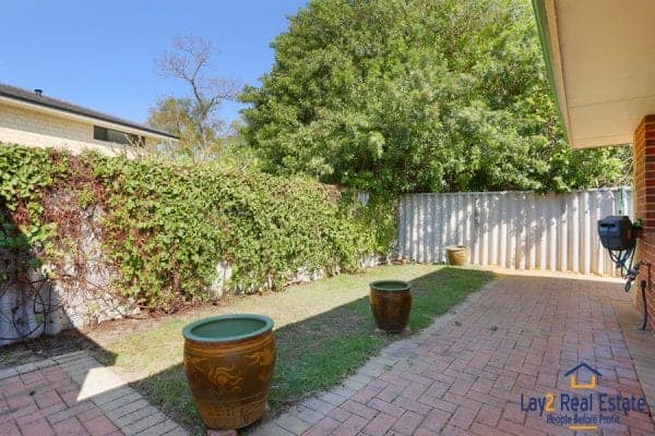 Rear Outside Back yard picture at 3-146 Shakespeare Avenue Yokine WA 6060.