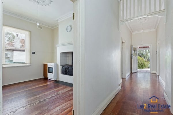 Hallway and kitchen picture at 47 Kathleen Street Bassendean WA.