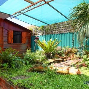 Picture of the storage shed area.