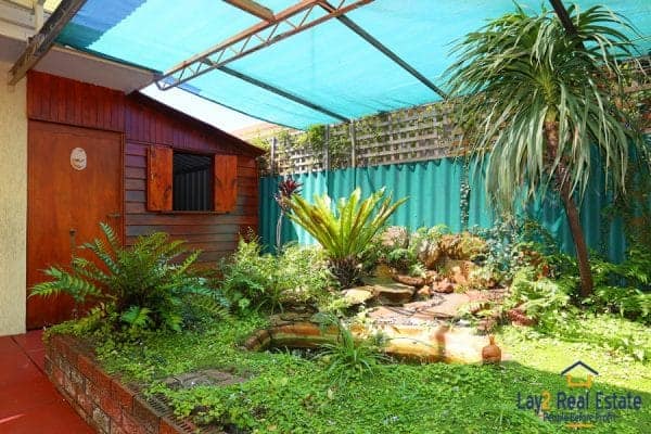 Picture of the storage shed area.