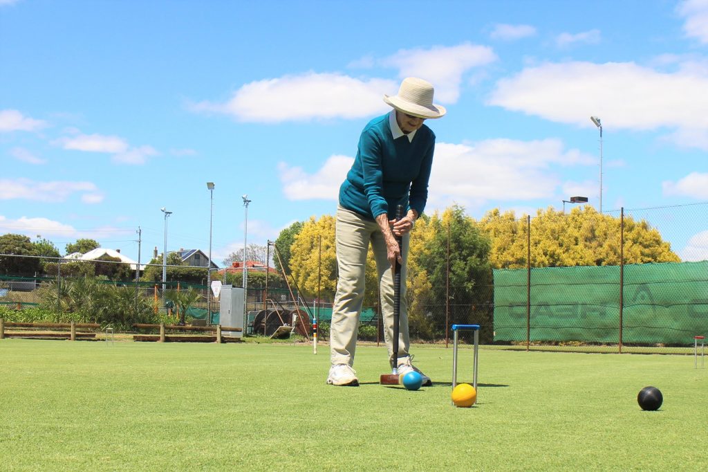 Playing Croquet at the Bayswater Croquet Club