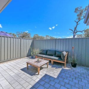Rear courtyard area
