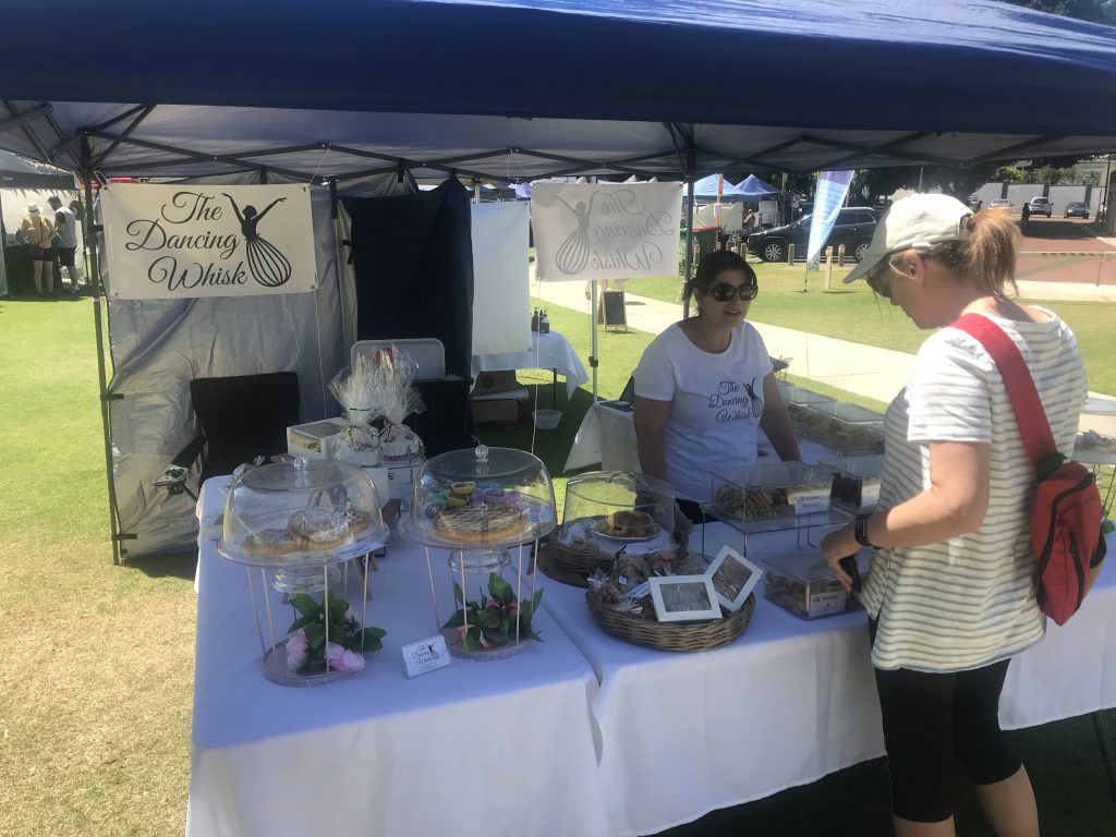 The Dancing Whisk at the Bayswater Growers' Market at Bert Wright Park