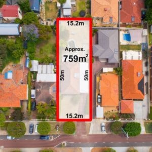 Arial picture above 19 May Street Bayswater WA