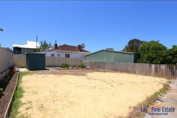 Rear yard with shed at 21 Grafton Road Bayswater WA