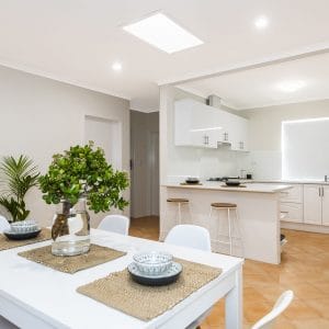 kitchen and dining area picture.
