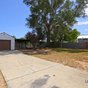 Driveway to the rear shed picture