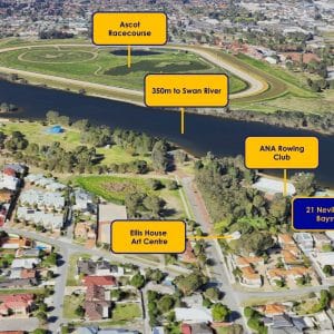 21 Neville Street Bayswater WA. 5 x 2 Home on 845sqm block in riverside precinct