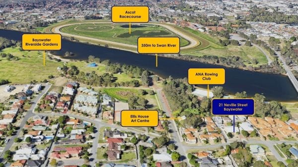 21 Neville Street Bayswater WA. 5 x 2 Home on 845sqm block in riverside precinct