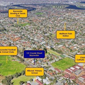 Alternative view of 131 Coode Street, Bayswater. Corner 873sqm Block with Brick Cottage.
