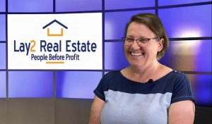 House seller smiling about real estate process