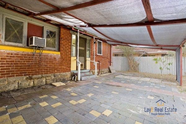Inglewood WA real Estate for sale by Lay2 real estate. Image of the rear of the home.