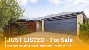 Bayswater Presented for sale by Lay2 Real Estate Agency. Image of the driveway entrance and double lock up garage at 6a Warren Avenue Bayswater WA