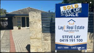 Passionate From The Start - Lay2 Real Estate Sold Sign on 127 Whatley Crescent Bayswater WA image.