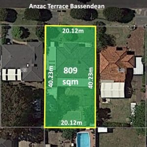 121 Anzac Terrace Bassendean WA 6054 809sqm Block, 20m Wide Frontage with Subdivision Approval! - Image 3
