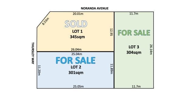 19 Noranda Avenue Morley WA 6062.  Street Front Block 302sqm