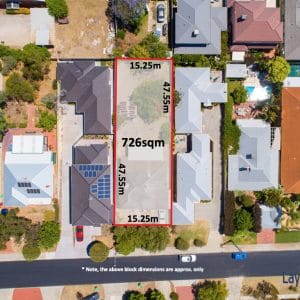Alternative view of 5 Hotham Street Bayswater WA 6053. (SOLD)_Higher Density Development Site.