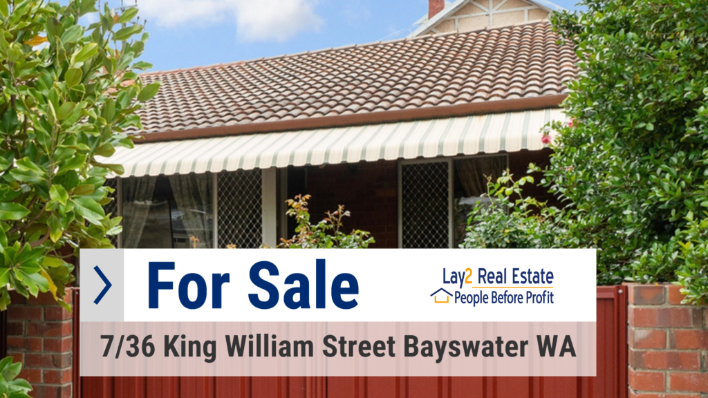 Baywater two bedroom villa front of property image for sale by Lay2 Real Estate.