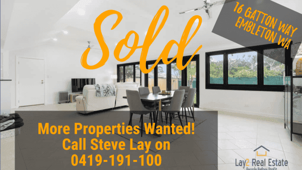 16 Gatton Way Embleton WA sold by Lay2 Real Estate Image.