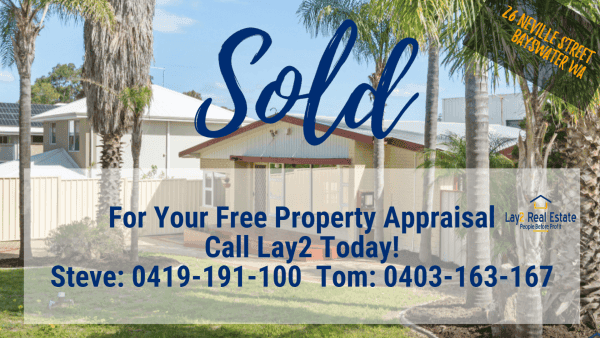 26 Neville Street Bayswater WA - Sold Image by Steve Lay and Tom Sideris of Lay2 Real Estate