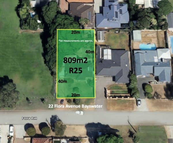 22 Flora Avenue Bayswater WA 6053. Development Size Block. Sold. - Image 2