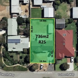 22 Tolworth Way Embleton WA 6062 - 736m2 Block with Brick Home