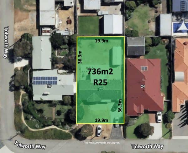 22 Tolworth Way Embleton WA 6062 - 736m2 Block with Brick Home