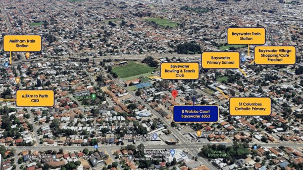 8 Wotzko Court Bayswater WA location image. Home for sale by Lay2 Real Estate.