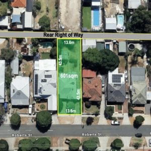49 Roberts Street Bayswater WA - image showing rear access.