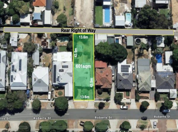 49 Roberts Street Bayswater WA - image showing rear access.
