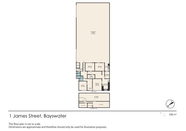 Indicative floor plan of 1 James Street Bayswater WA - property is for sale by Lay2 Real Estate.