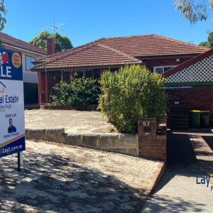 57 Crowther Street Bayswater WA - image of the for sale sign with the under offer sticker on it. Under Offer by Mick Lay of Lay2 Real Estate.