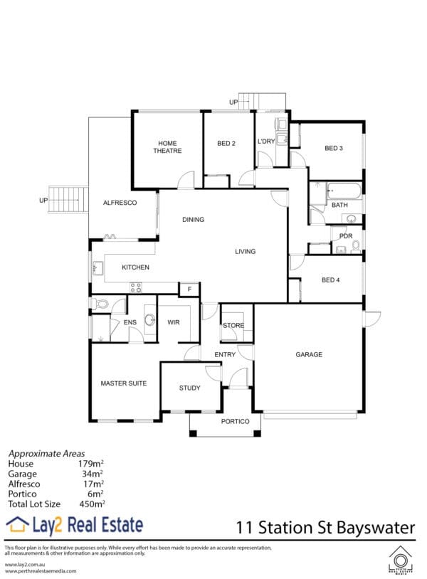 11 Station Street Bayswater WA Floor plan image. property is for sale by Lay2 Real Estate - Mick lay.