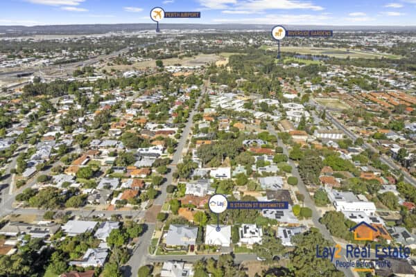 11 Station Street Bayswater WA 6053 - areal location guide image. Property for sale by Lay2 Real Estate - Mick Lay.