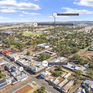 147 Avon Terrace York WA 6302. Ariel Photo.
