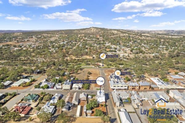 147 Avon Terrace York WA 6302. Ariel Photo.