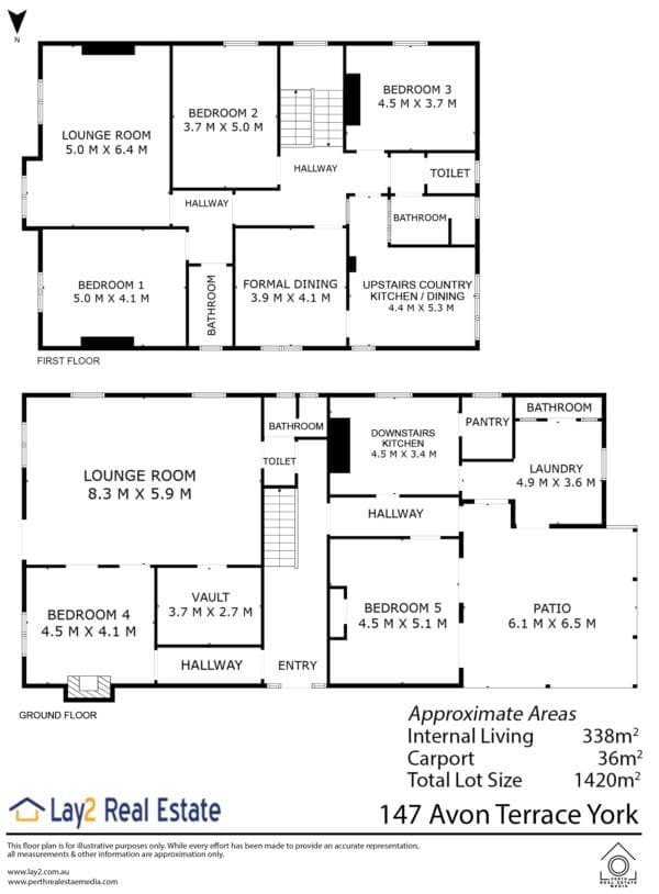147 Avon Terrace York WA 6302. Sea Change, Anyone? Circa 1889 Built Two Storey Bank. - Image 35