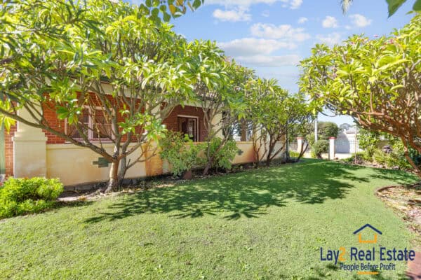 22 Beachboro Road South Bayswater WA 6053 - front garden image. Property for sale by Lay2 real Estate. Mick lay.