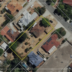 44 Cobden Street Bayswater WA - top down block view image - google maps. For sale by Lay2 Real Estate.