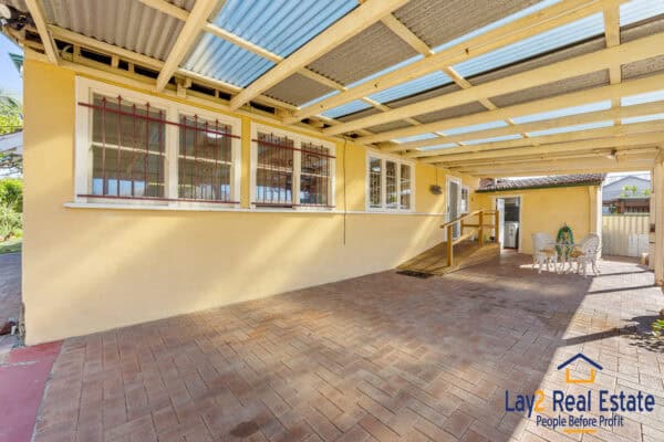 For Sale. 22 Beechboro Road South, Bayswater. Lay 2 Real Estate. Mick Lay. Car Port.