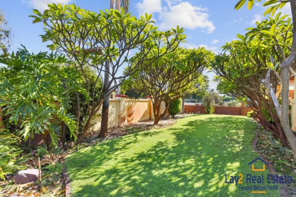 For Sale. 22 Beechboro Road South, Bayswater. Lay 2 Real Estate. Mick Lay. Side Garden.