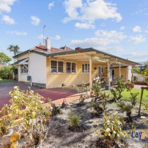 For Sale. 22 Beechboro Road South, Bayswater. Lay 2 Real Estate. Mick Lay. side of house.