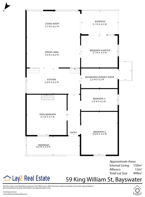 Elevated Character Home with Verandah, Views, and Garden Sanctuary | 59 King William Street, Bayswater WA 6053 - Image 27