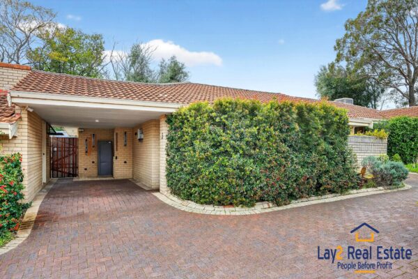 5-18 Nolan Place Bayswater WA 6053 - front of propetry image. For sale by Lay2 Real Estate