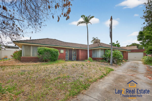19 Flora Avenue Bayswater WA 6053 front of property image. Home for sale by Lay2 Real Estate - Mick lay.